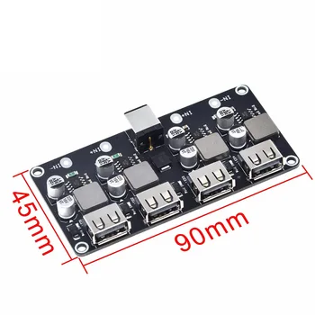 

1 PCs 4-Way Fast Charging Module Single USB Mobile Phone Charging Board 12v24v to Qc3.0 Fast Charging Support Mobile Phone FCP