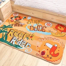 Домашний ковер, детский мультяшный ползучий ковер для гостиной, спальни, игровой коврик, короткий ворс, ковер для украшения дома