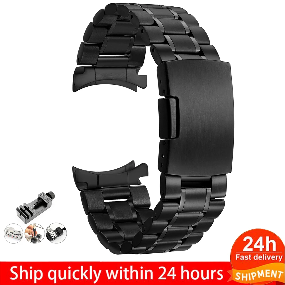

Stainless Steel 20MM 22MM Strap for Galaxy 3 41mm 45mm Watch wristband Gear S3 Classic Frontier Watch Band for Amazfit Bracelet