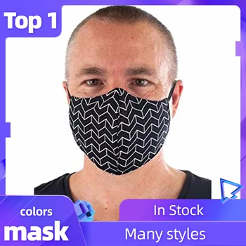 

Cotton Face Mask PM2.5 Black Unisex mouth Mask Dust Proof Activated carbon filter Windproof Face Cover Mascarar Mascherina