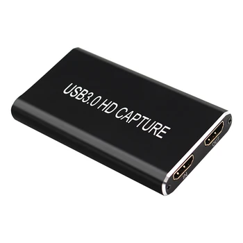 

ALLOYSEED Mini Video Capture Card HDMI to USB 3.0 Type C 1080P HD HDMI Video Grabber Record Box For PS4 Game Live Streaming TV
