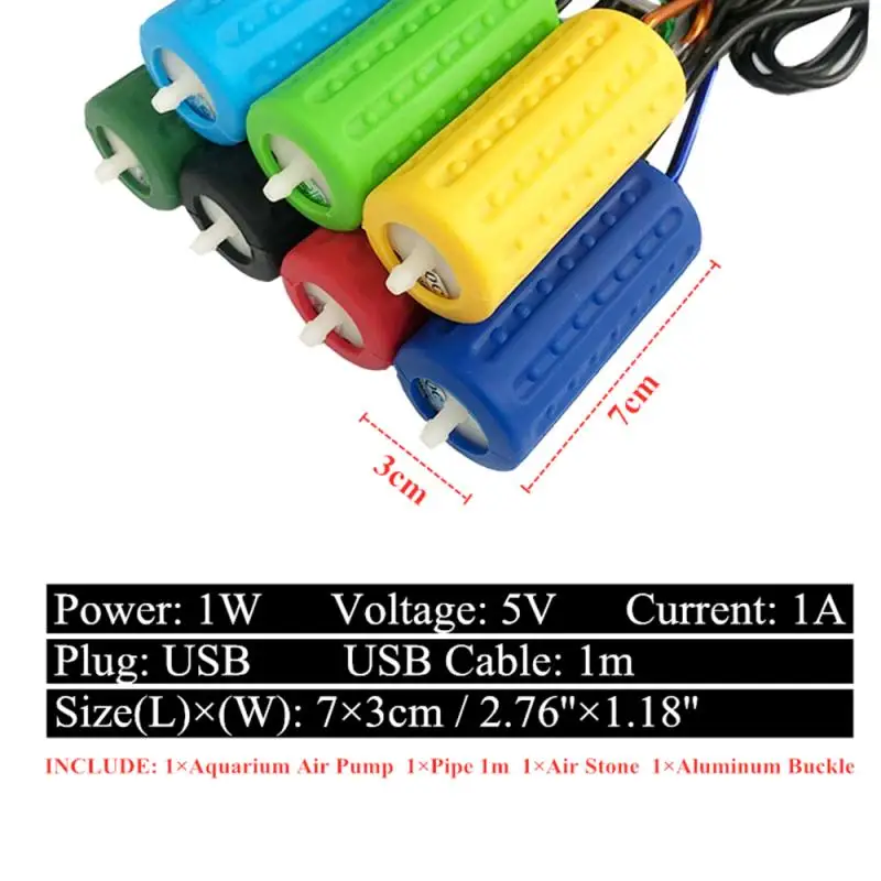 Аквариумный аквариум Портативный USB мини кислородный воздушный насос бесшумный энергосберегающий источник Энергоэффективные аквариумные аксессуары