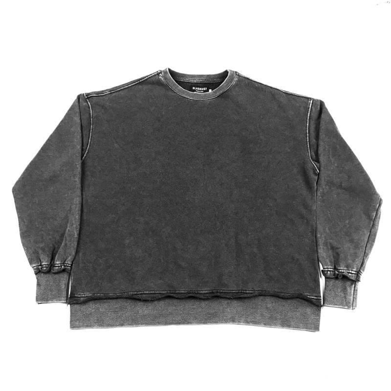 black raglan sweatshirt