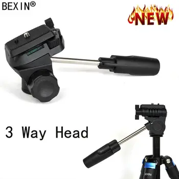 

BEXIN flexible protable panoramic three-dimensional rotate tripod heads with handle for profesional head dslr camera