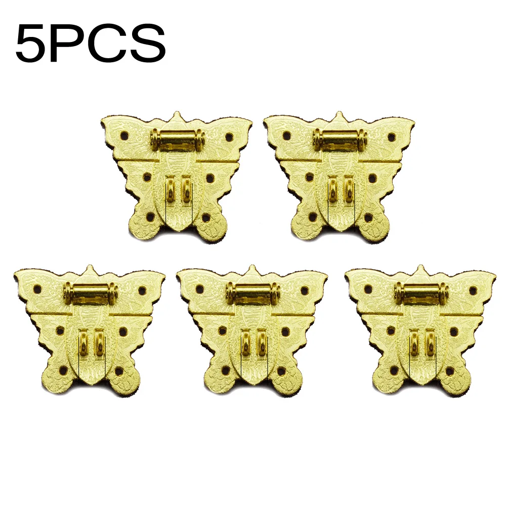

Retro Hardware Metal Butterfly Latch Catch Wooden Jewelry Box Case Hasp Lock