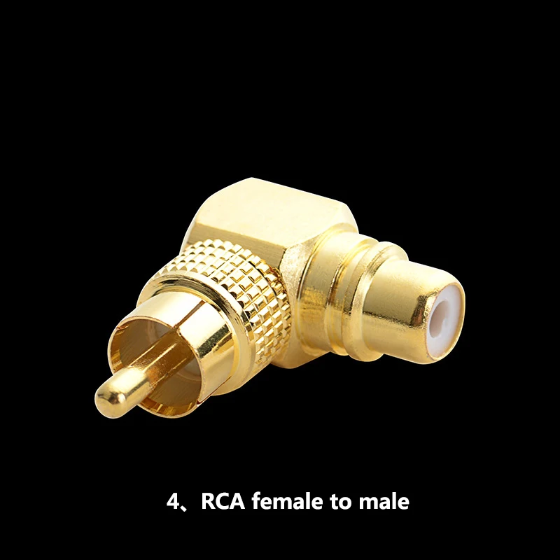 1pcs Gold RCA adapters Audio plug connector RCA male female to 3.5mm 6.35mm mono stereo male female connector