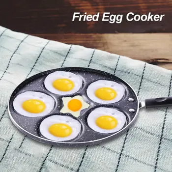 

5-hole Non-stick Frying Pan Egg Fried Dumpling Hamburger Mold Pan Kitchen Baking Tool Egg Ham Pans Breakfast Maker Egg Pancake S