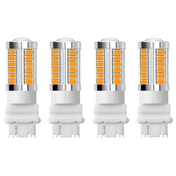 

4pcs 3157 5630 33SMD LED Car Tail Bulb Brake Lights 12V-24V Auto Reverse Lamp Daytime Running Signal Light