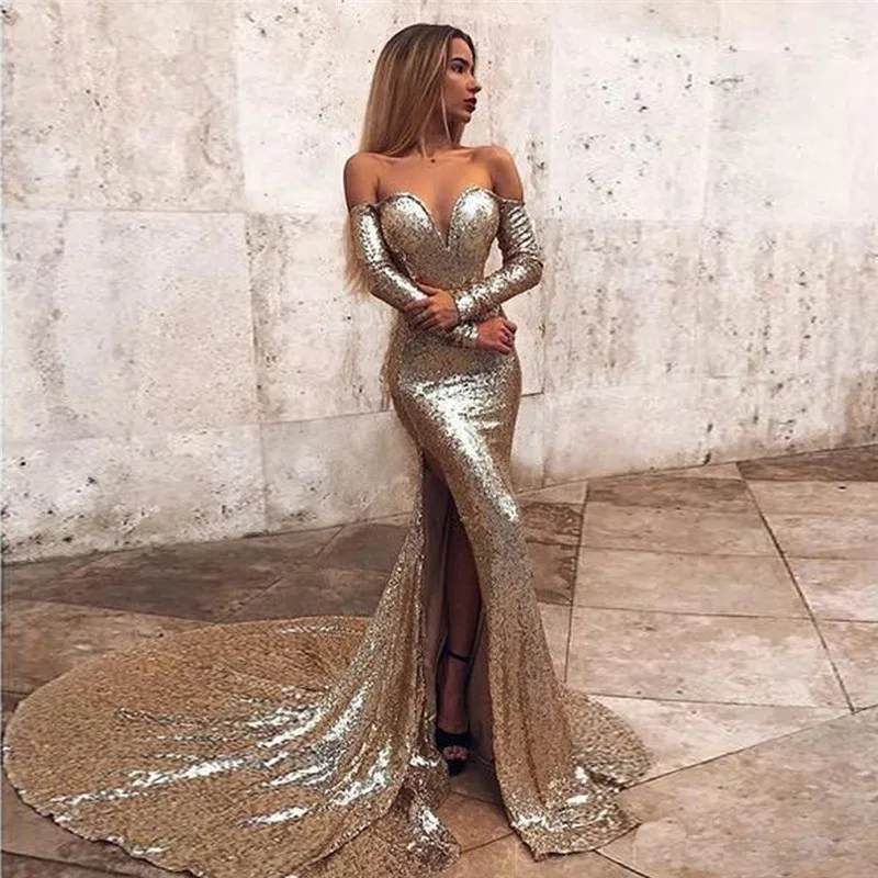 Сексуальное платье с открытыми плечами газовое коктейльное для выпускного