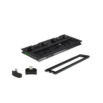 

PS4 Slim Vertical Stand with Cooler Cooling Fan Controller Charger Charging Dock Station Play Station 4 PS 4 S Games Accessories