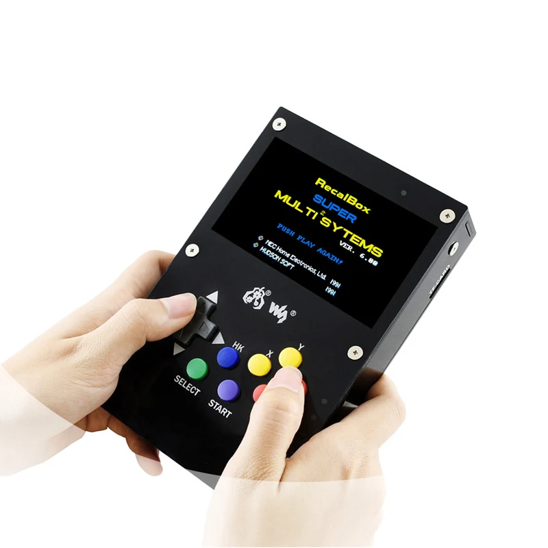 Gamepi 43 Retro Handheld Game Player With Raspberry Pi 3B 4.3inch Video Game Console Support GBA/ NES...Included 10000 Games