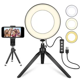 

Video Live Light Photography Dimmable LED Selfie Ring Light lamp Photography Light with tripod stand for Makeup Youtube Studio