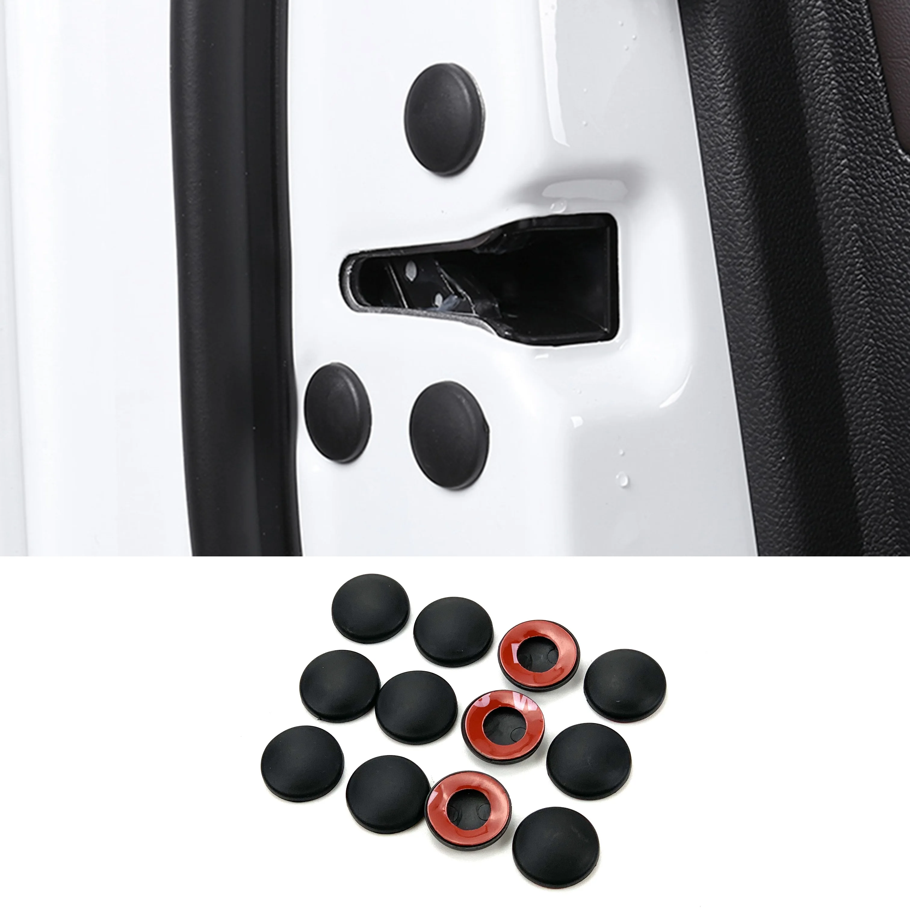

12pcs/Lot Car Door Lock Screw Protector Cover For Toyota C-HR Matrix Mirai FUN WAY AURIS JPN Taxi AVALON Century Rush Fortuner