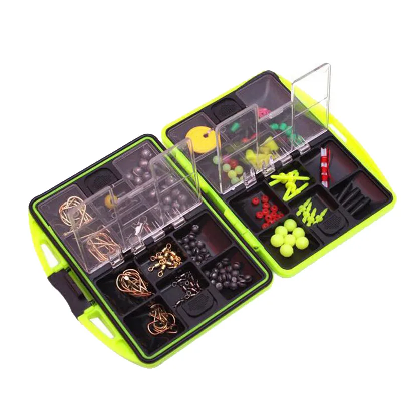 

100pcs/Box Fishing Box Fishing Accessories Kit Lure Hook Boxes Storage Double Sided High Strength Fishing Tackle Box