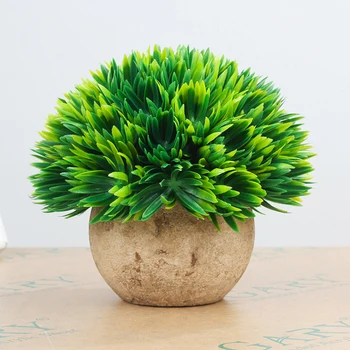 

Outdoor Artificial Flowers Fake Potted Plants In Pot Grass Garden Home Plastic Brand New And High Quality Top