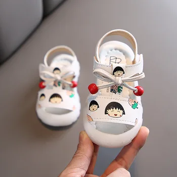 

Toddler Baby Girl Shoes Summer Soft Bottom Antiskid Princess Children Sandals Newborn Casual Sandalias Cartoon Bow Kids Sandale