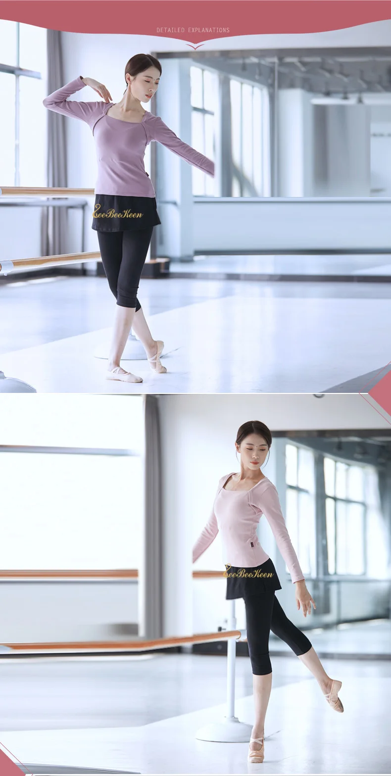 С длинным рукавом Bailarina/спортивные танцевальные Йога Боди для балерины тренировочная одежда для занятий гимнастикой, для взрослых, балетный купальник для Для женщин трико для Famale