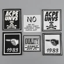 Модная одежда с буквенным принтом красочные декоративные аксессуары значок этикетка