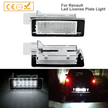 

2Pcs Error Free For RENAULT Modus Grand Modus Scenic II 5D Scenic III 5D ZOE Car LED Number License Plate Light Kit Car-Styling