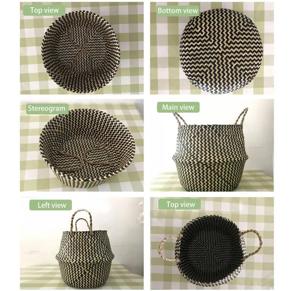 Корзина для мелочей, 3 цвета, для кухни, тянущаяся, портативная корзина для хранения, корзина для хранения, соломенная, косметический стол, большой объем
