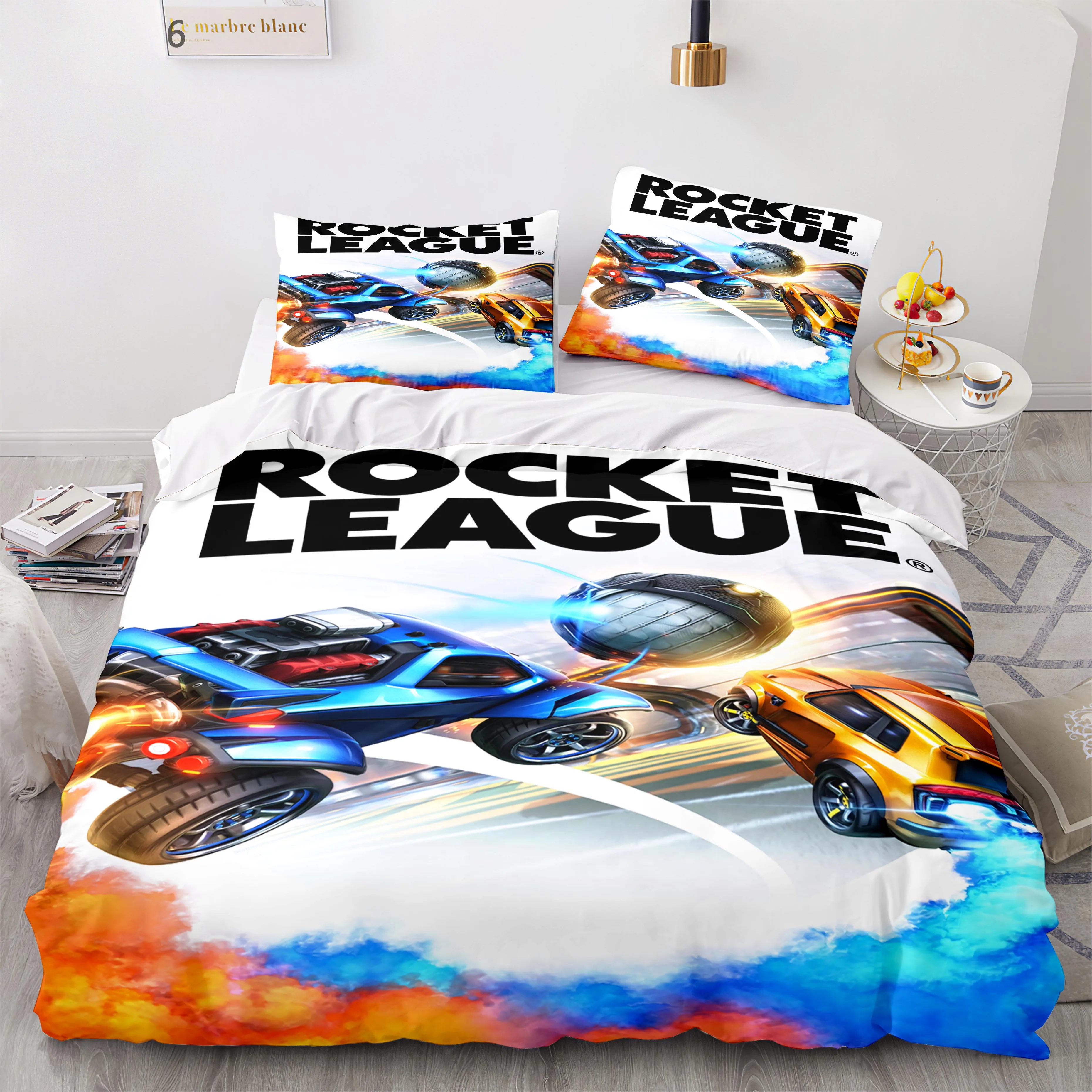 Game Rocket League Bedding Set Bedspread Single Twin Full Queen King