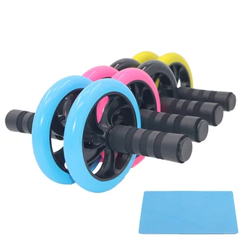 

4 Colors Double Wheel Abdominal Roller AB Power Rollers Gym Roller for Abdominal Muscles Exercise Home Fitness Equipment