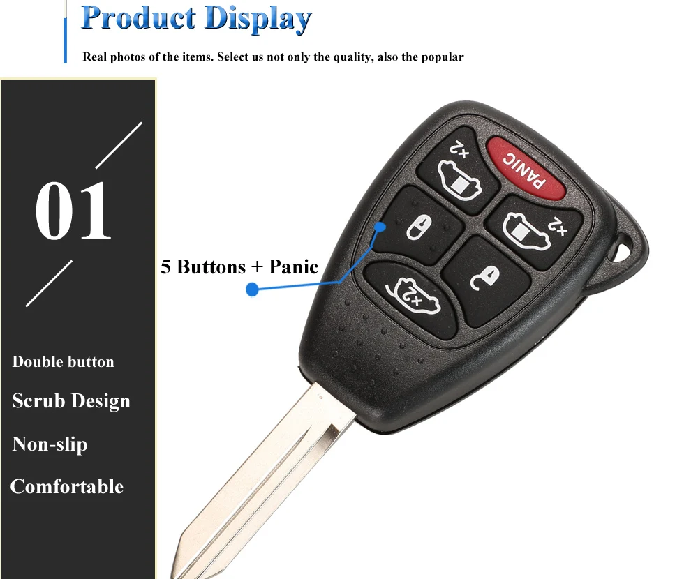 Chiave/Telecomando Per Jeep Veicolo Auto Liberty Wrangler Commander Compass Grand Cherokee Dodge Chrysler - 10x 315/433mhz Id46 Chip Jeep - H482de6af8b7c42fab7baf7439883e754J