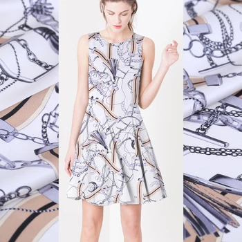 

108cm wide silk stretch satin fabric meter 19mm natural silk fabric satin chain printed fabric wholesale silk cloth