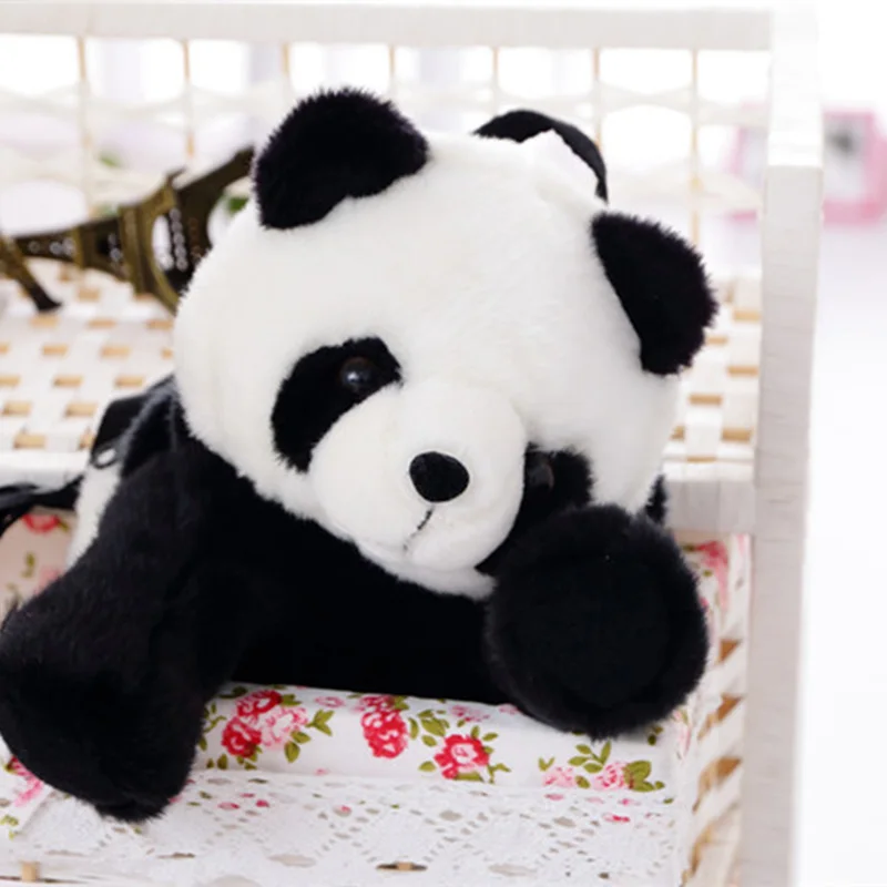 Best Children Backpack Plush Panda School Bag Zipper Large Capacity Lovely for Travel K BEST