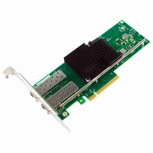 Сетевая карта 10 Гб PCI-E NIC, для X710-DA2 с чипом Intel X710, двойной SFP+ порт, адаптер PCI Express Ethernet Lan с поддержкой Windows