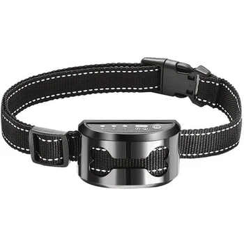 

Pet Dog Rechargeable Anti Bark Collar Control Train Waterproof Stop Barking Dog Waterproof Ultrasonic Training Collars