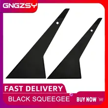 CNGZSY Heat Resist Plastic Squeegee Window Tint Tool Long Handled Triangle Scraper Car Window Cleaning Squeegee Glass Wiper A77