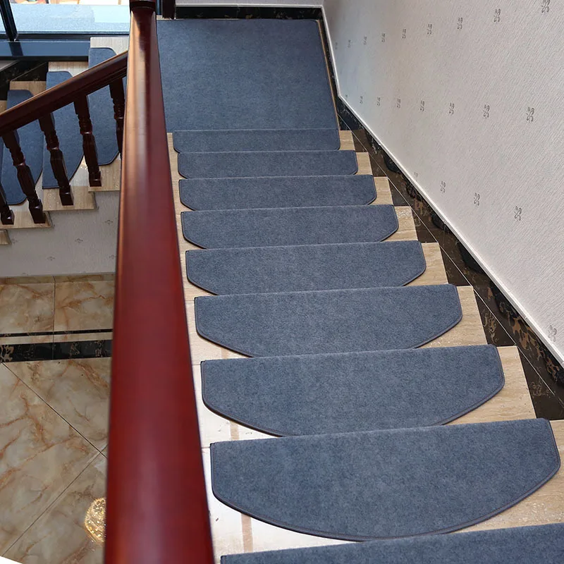 14 шт., клейкие лестничные ступени, прямоугольные Нескользящие лестничные ковры, коврики, многократное использование ковров, защитные накладки, коврики для дома - Цвет: gray
