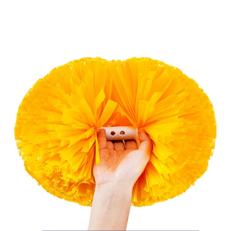 2 Pack Cheerleading Pom Poms with Baton Handle for Team Spirit Sports Dance  Cheering Kids Adults for Dace Sport Competition - AliExpress