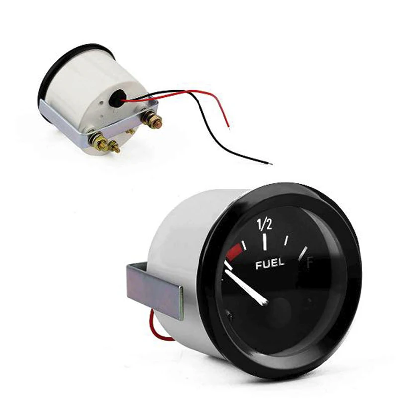 Black Bezel Gas Fuel Level Gauge Analogue Red LED Car Marine Boat Repartment Part | Автомобили и мотоциклы