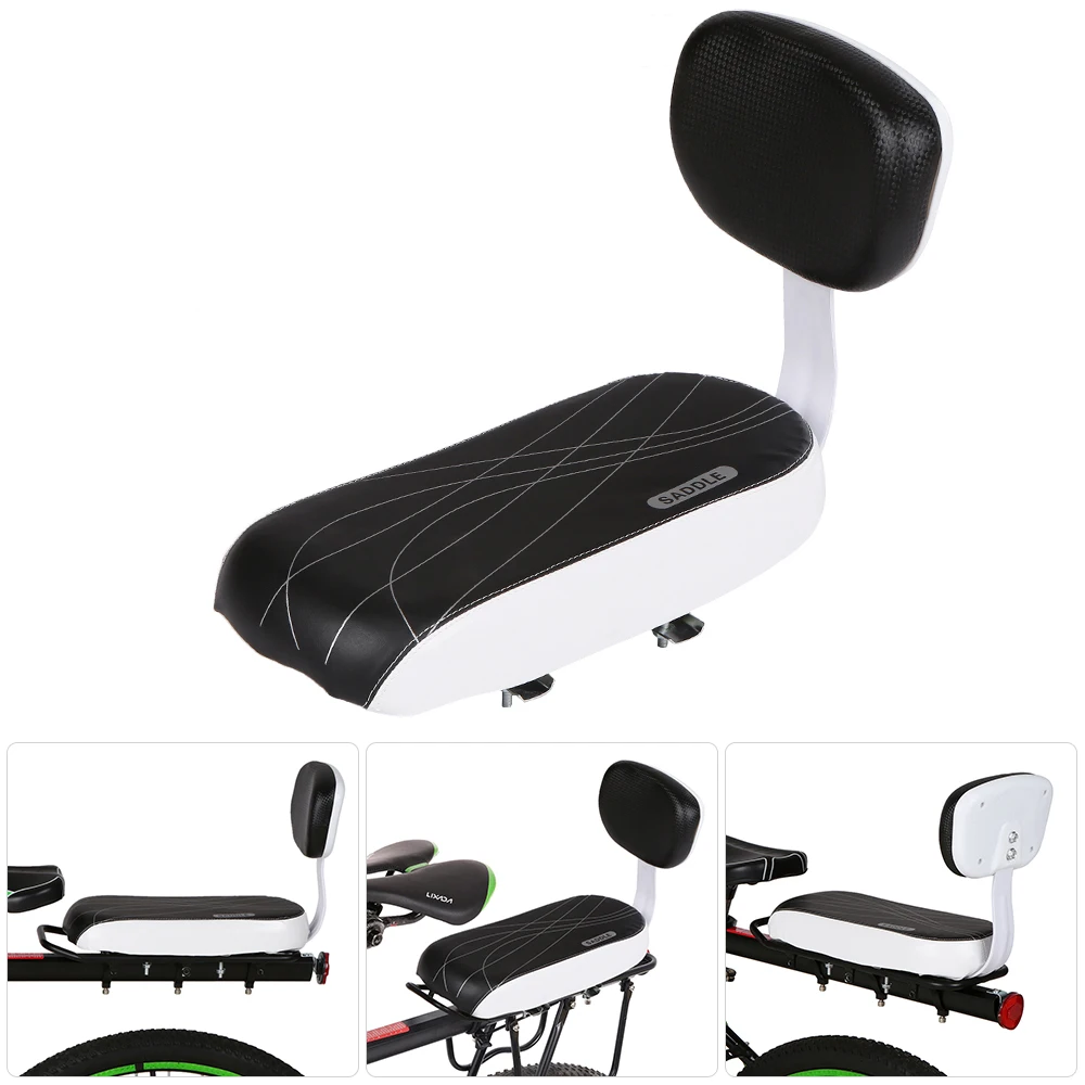 

MTB Mountain Road Bike Soft Cushion Rear Rack Seat Children Seat with Back Rest Bicycle Back Seat Cycling Bike Saddle Bicycle