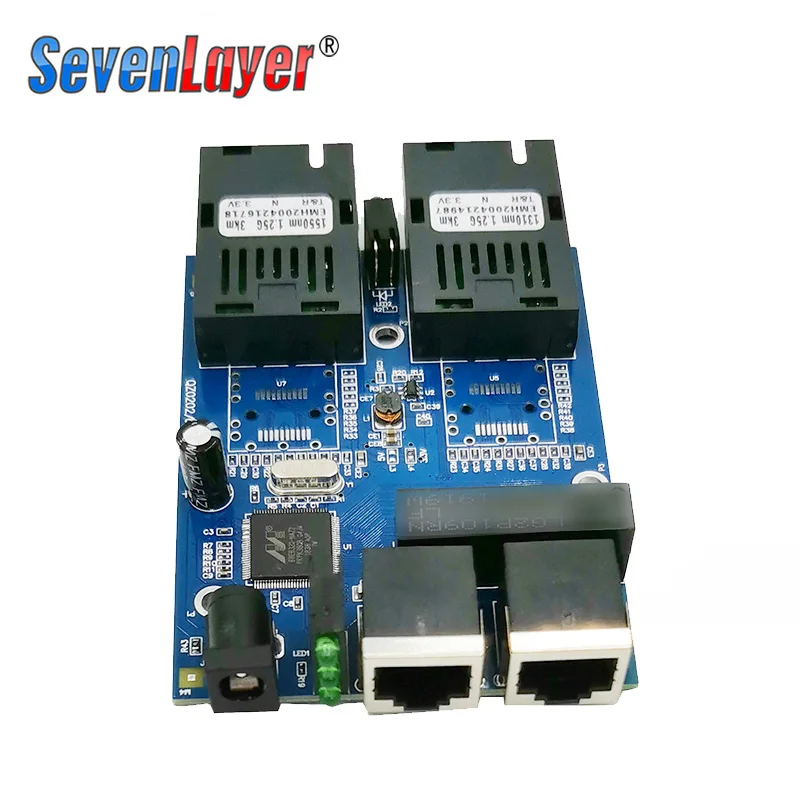 Ethernet волоконно оптический 2 SC волоконный порт RJ45 UTP 10/100/1000M медиа конвертер