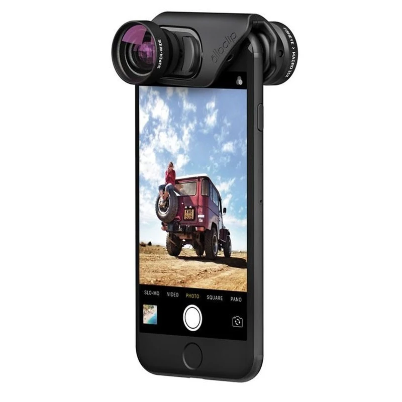 Объектив для iPhone 7/7 Plus, Olloclip Core Lens Set. Цвет: линза черный, крепление черный