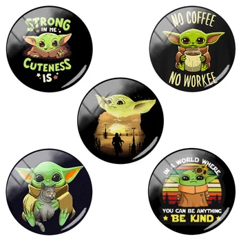 

TAFREE Vintage Space Daddy Black Photo 5pcs/lot Selling Glass Cabochons Rat Outer Space Findings Jewelrys For Child Play BY115