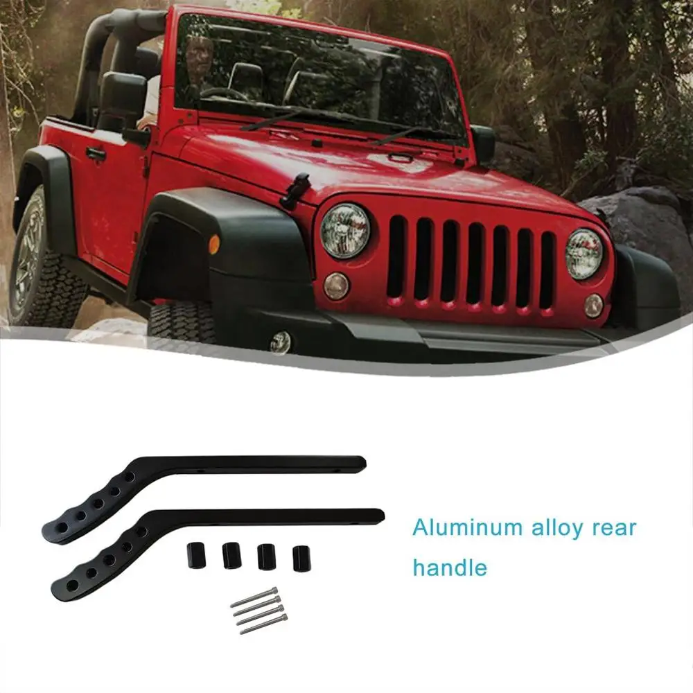 Для Jeep Wrangler Jk Jku 2007- алюминиевая передняя ручка автомобиля Передняя ручка подлокотник ручка Аксессуары для модификации автомобиля