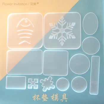 

Pendant DIY jewelry kitchen irregular coaster tray silicone mold reusable art accessories gypsum cement clay resin mold