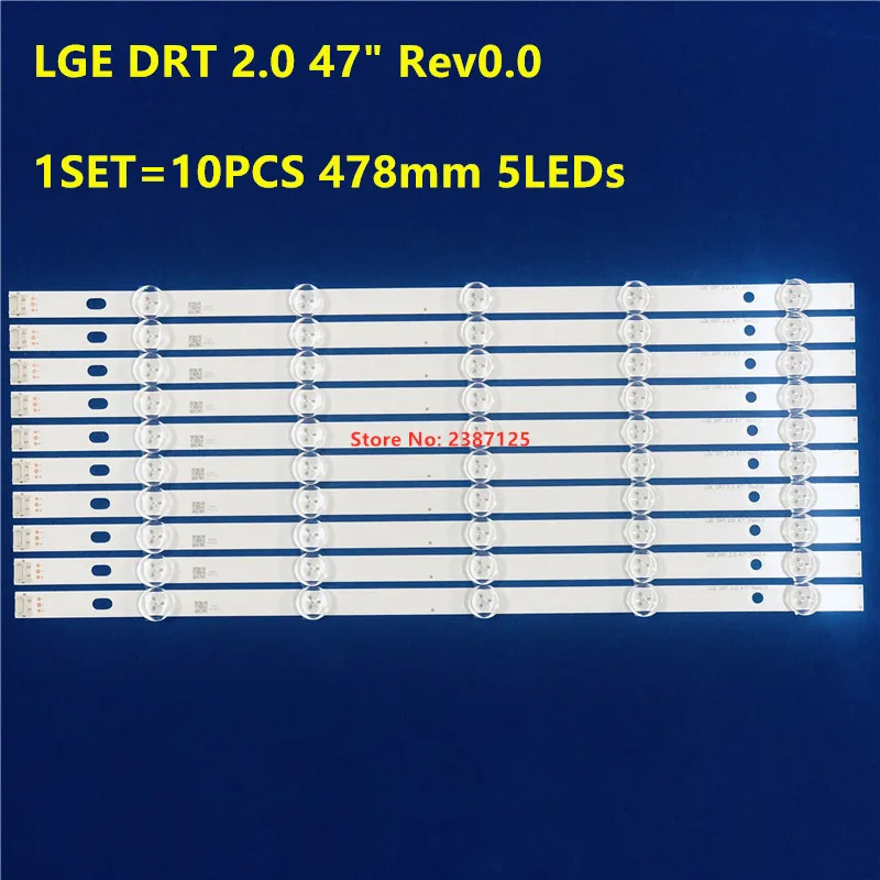 Новый комплект светодиодный подсветки 47ln5460 47LN5460 SM 47LN5400 47LN5700 Novo E Em aluminio LG Innotek LGE DRT
