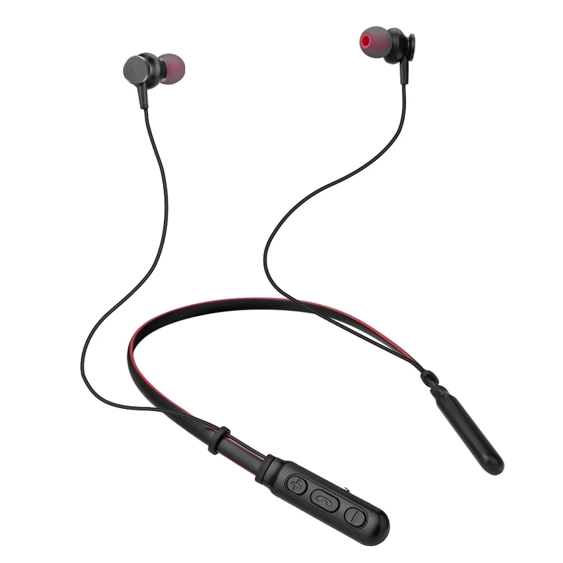 Красный P15 Bluetooth наушники 5,0, беспроводные наушники для телефона Xiaomi, Спортивная игровая гарнитура с микрофоном, bluetooth-гарнитура с шейным ремешком - Цвет: Красный