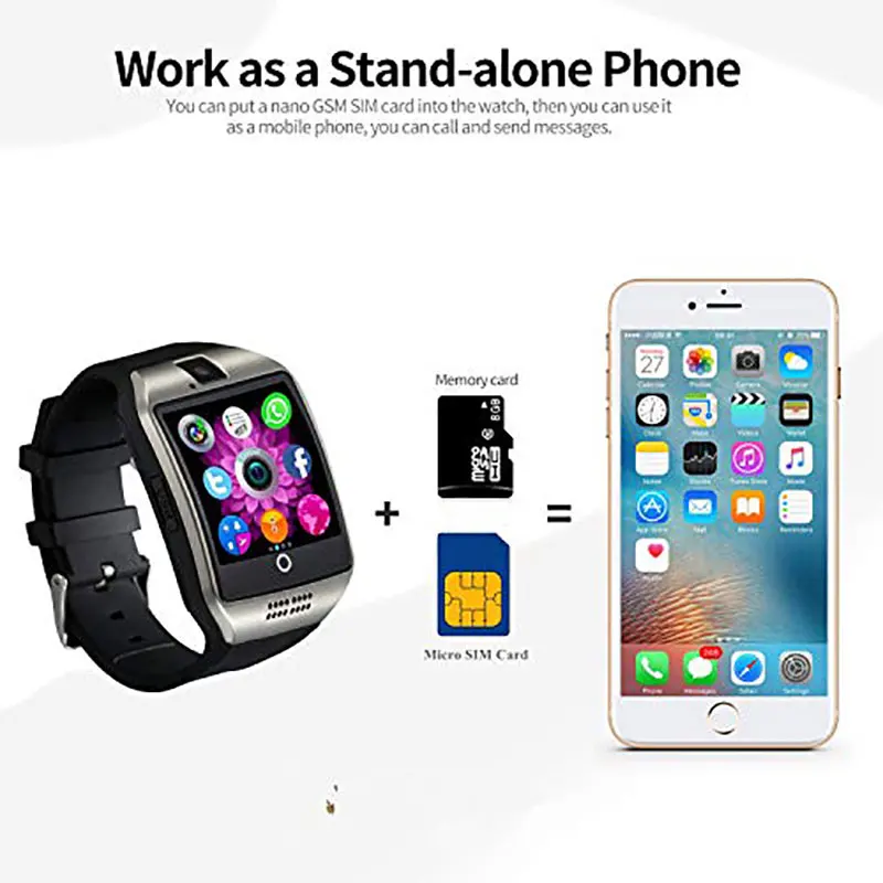 Bluetooth Смарт часы DZ09 телефон с камерой Sim TF карты Android браслет вызова для телефона