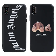 Горячий уличный скейтборд ангелы Мягкий силиконовый чехол для телефона для iphone 6 plus 7 8plus X XS XR MAX 11 Pro Модный чехол с медведем
