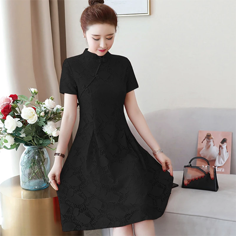 Летнее китайское женское элегантное платье Cheongsam в винтажном стиле с вышивкой, свадебное платье для невесты, китайское традиционное платье в стиле ретро