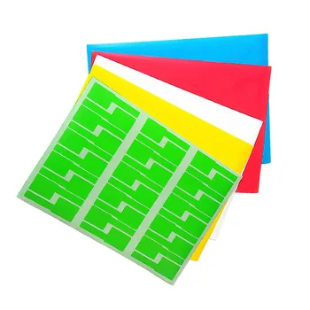 

10 Pcs Labels Stickers Multi-color Oil-proof Shape Stationery Labels Tags for Communications Room Network Cable