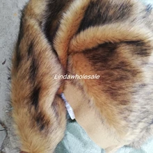 Новая окрашенная ткань с лисьим мехом, войлочная ткань, обувь с воротником из искусственного меха, плюшевый материал с вырезом, 170 см* 50 см/шт