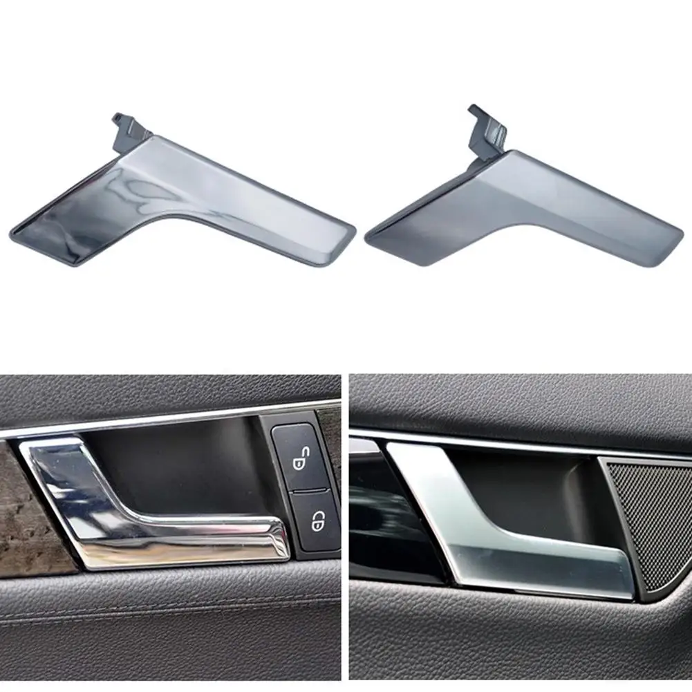 Car Interior Door Handles For Mercedes C-Class W204 GLK Inner Doors Panel Handle Bar Pull Trim Cover Chromed Mattte / L R
