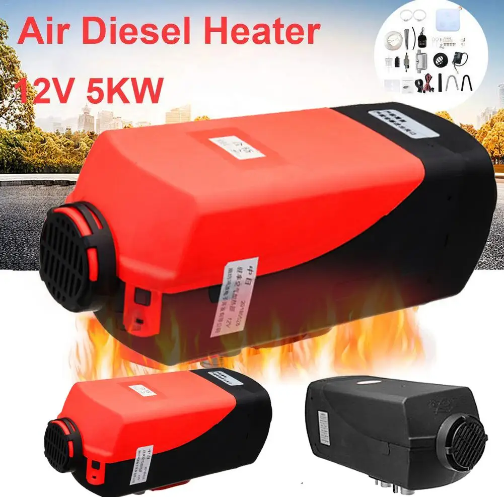 

Car Heater 5KW 12V/24V Air Diesels Heater Parking Heater Cold Winter With Remote Control LCD Monitor For Trailer, Trucks, Boats